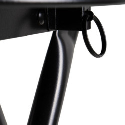 Taburete plegable Negro