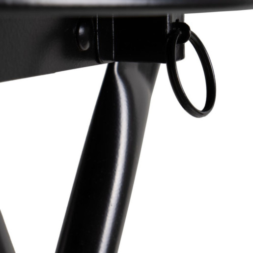 Taburete plegable Negro