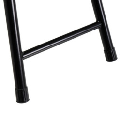 Taburete plegable Negro