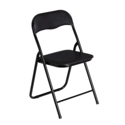 Silla plegable Negro