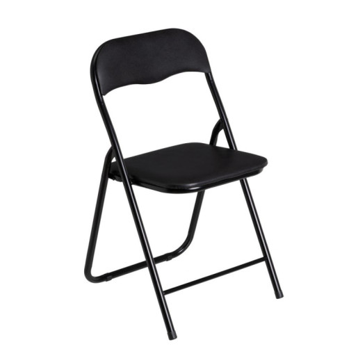 Silla plegable Negro
