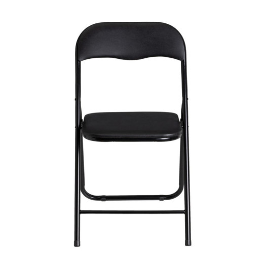 Silla plegable Negro