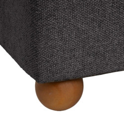 Set 2 puf arcon Gris oscuro
