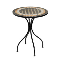 Set mesa y 2 sillas negro