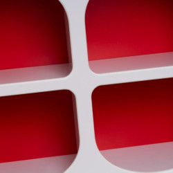 EstanterÍa Blanco-rojo