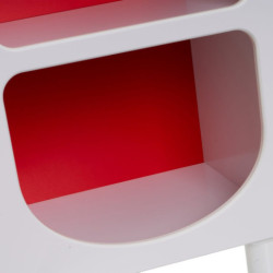 EstanterÍa Blanco-rojo