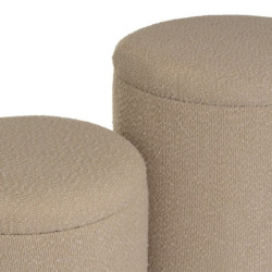Set 2 puf arcon Beige