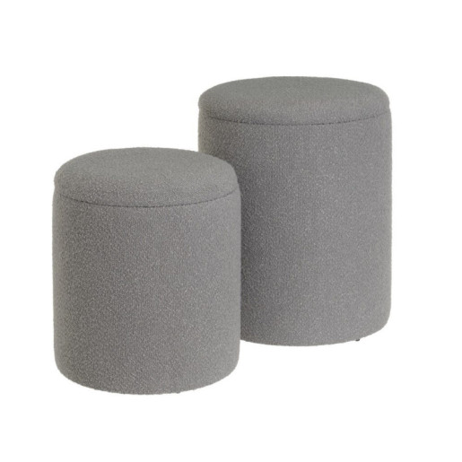 Set 2 puf arcon Gris claro