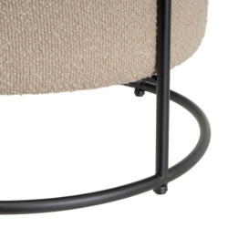 Puf arcon Beige y negro