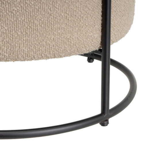 Puf arcon Beige y negro