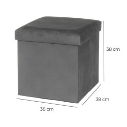 Puf arcon Gris oscuro