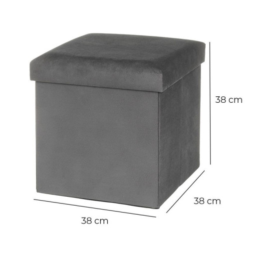Puf arcon Gris oscuro