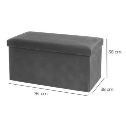 Puf arcon Gris oscuro