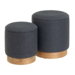 Set 2 puf arcon Gris