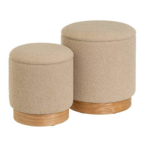 Set 2 puf arcon Beige