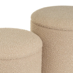 Set 2 puf arcon Beige