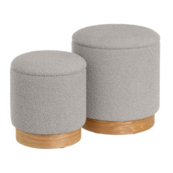 Set 2 puf arcon Gris