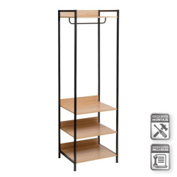 Armario modular Natural y negro