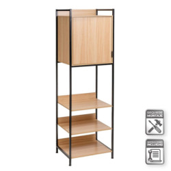 Armario modular Natural y negro