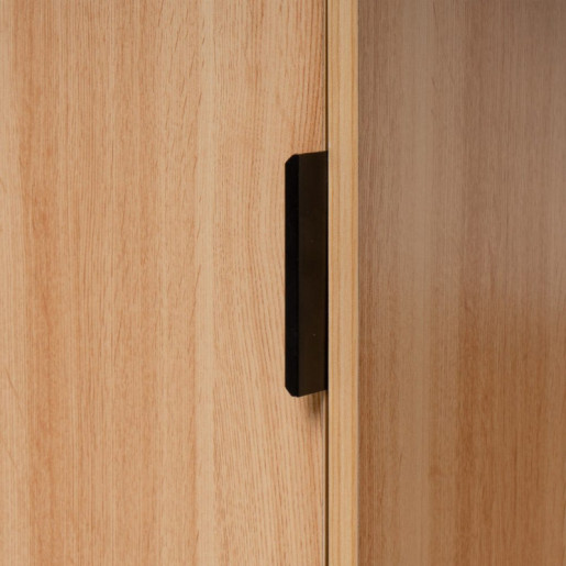 Armario modular Natural y negro