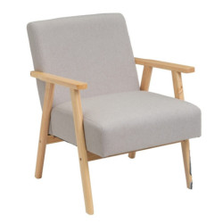 Sillon Beige y natural