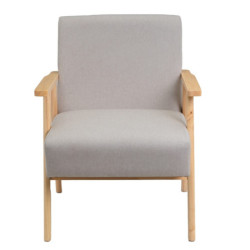 Sillon Beige y natural