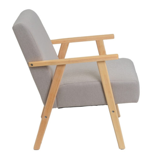 Sillon Beige y natural