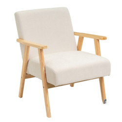 Sillon Blanco y natural