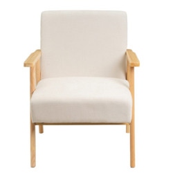 Sillon Blanco y natural
