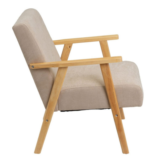 Sillon Beige y natural