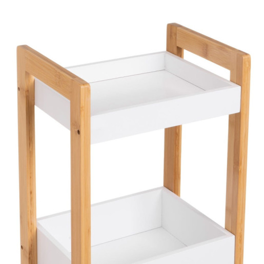 EstanterÍa natural y blanco