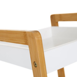 EstanterÍa natural y blanco