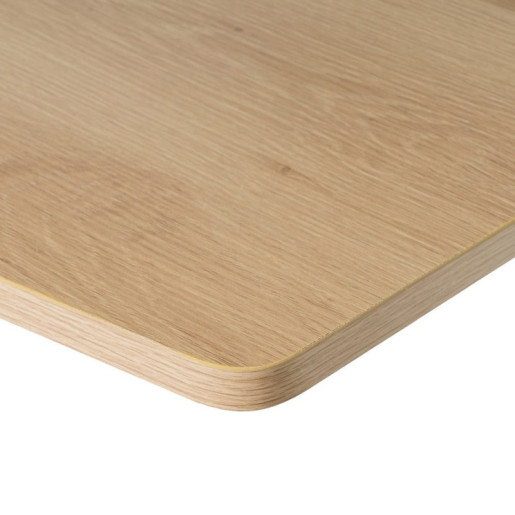 Mesa abatible natural y blanco