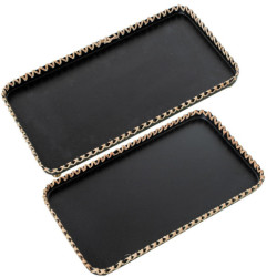 Set 2 bandejas negro