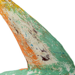 Figura delfin azul, verde y naranja