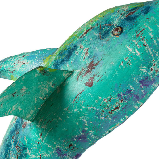 Figura delfin azul y verde