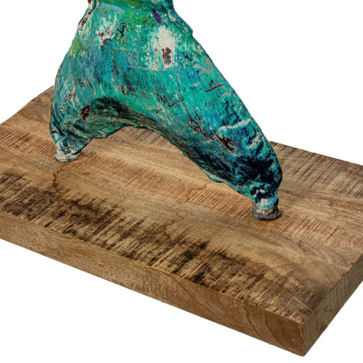 Figura delfin azul y verde