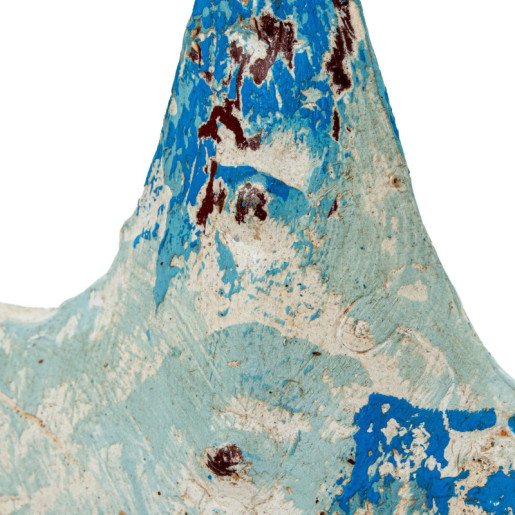 Figura estrella de mar azul y blanco