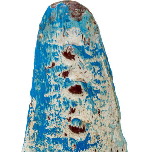 Figura estrella de mar azul y blanco