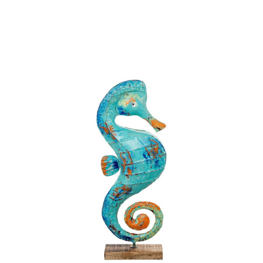 Figura caballito de mar azul
