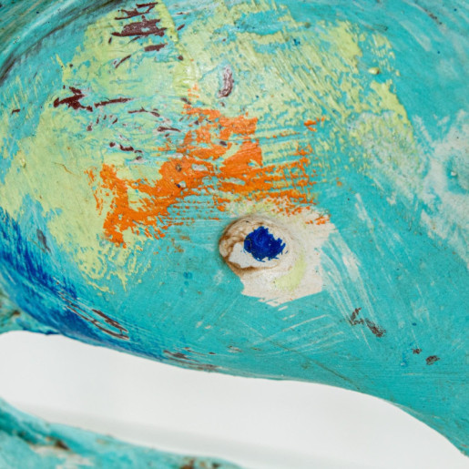 Figura caballito de mar azul