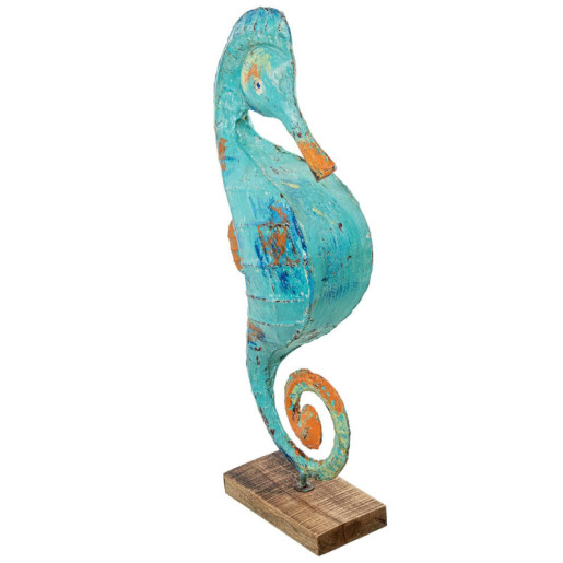 Figura caballito de mar azul