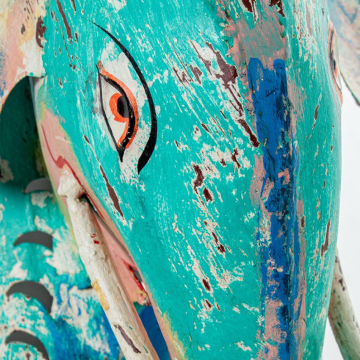Figura elefante azul
