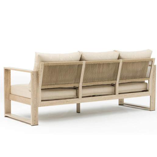 Set sofa + 2 sillones y mesa beige