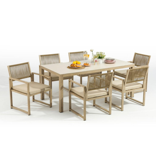 Mesa comedor beige