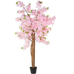 Planta artificial rosa cherry