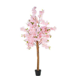 Planta artificial rosa cherry