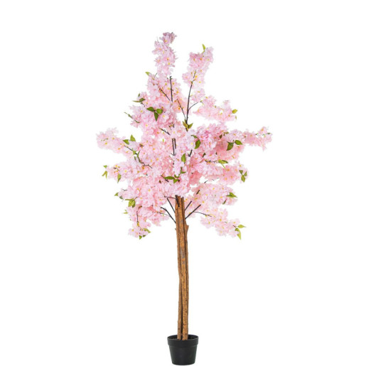 Planta artificial rosa cherry
