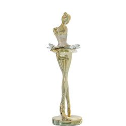Figura bailarina dorado