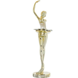 Figura bailarina dorado
